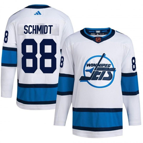 Men's Winnipeg Jets #88 Nate Schmidt White 2022-23 Reverse Retro Jersey